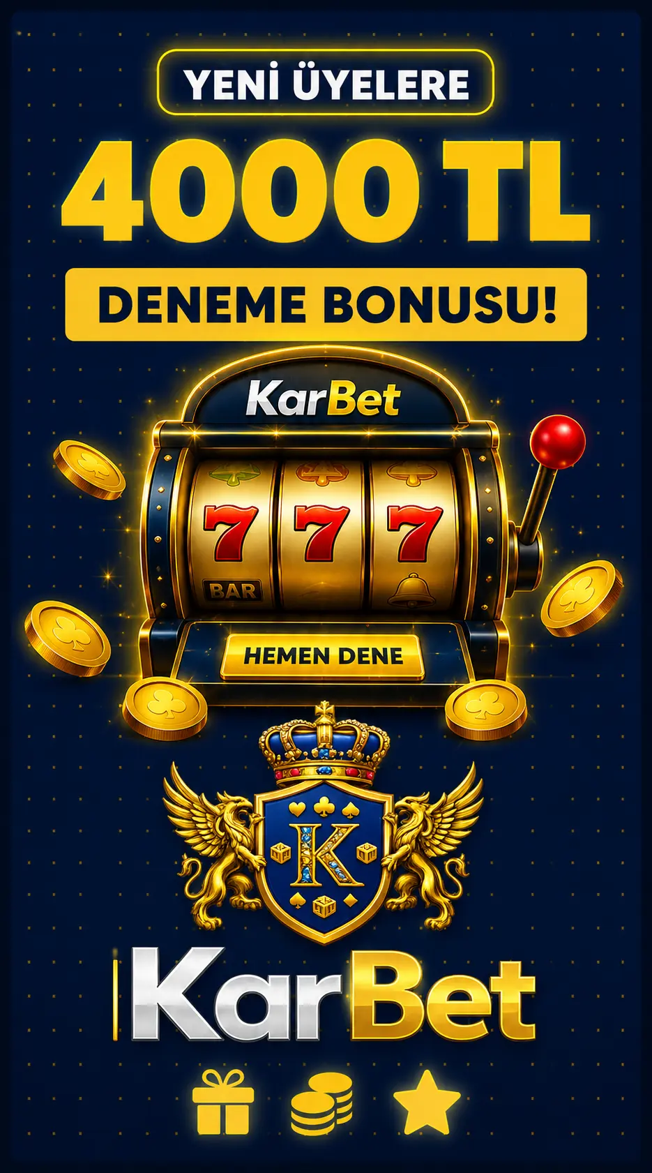Yeni üyelere 4000 TL deneme bonusu
